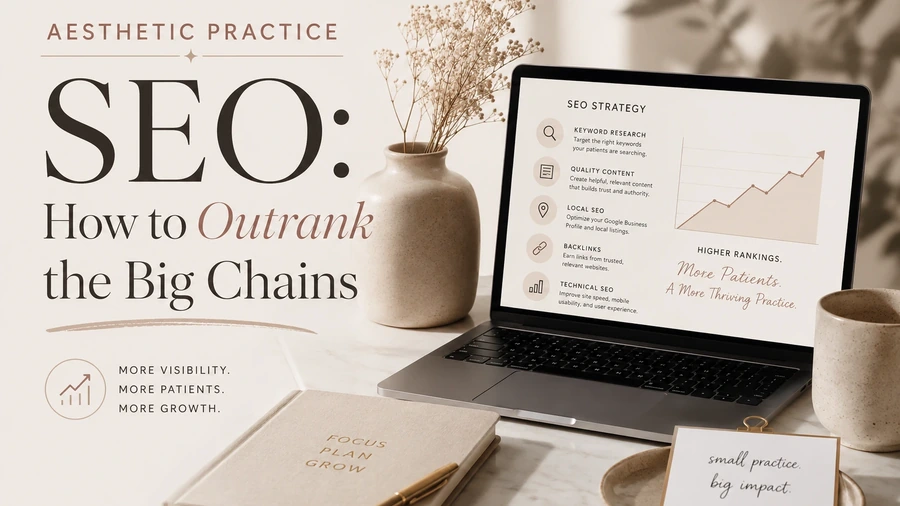 Cover image for the article: Aesthetic Practice SEO: How Independents Beat Chain Medspas