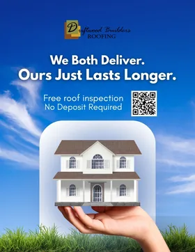 Social graphic for Driftwood Builders Roofing (roofing), designed by Kihan Marketing