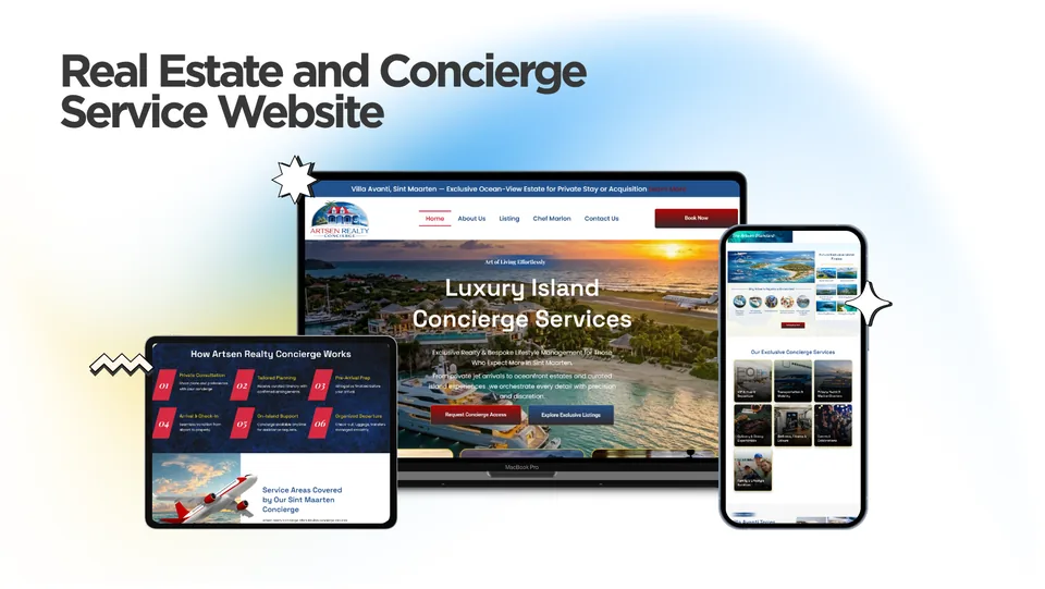 The website of a real estate concierge, by Kihan Marketing