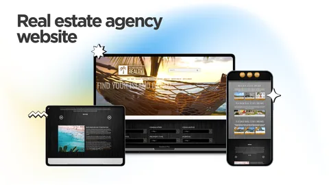 Thumbnail of the website for a real estate agency in Sint Maarten