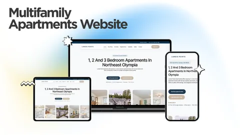 Thumbnail of the website for an apartment community in Western Washington