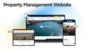 Mockup of the Pacific Crest Real Estate website