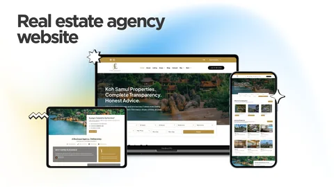 The Samui Elegance Real Estate website, designed and built by Kihan Marketing