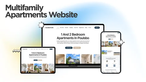 The Scandia Knolls Apartments website, designed and built by Kihan Marketing