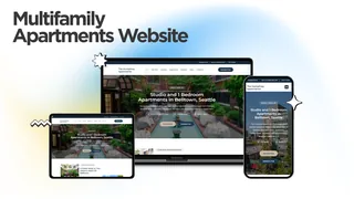 Mockup of the The Humphrey Apartments website