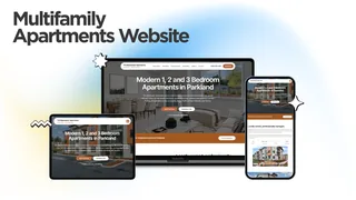 Mockup of the The Manchester Apartments website