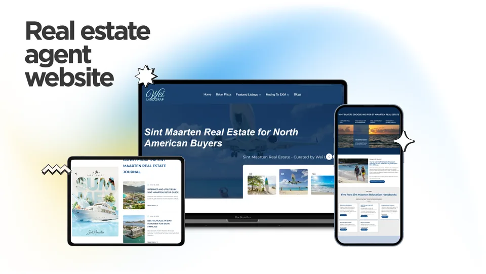 The website of a real estate agent, by Kihan Marketing