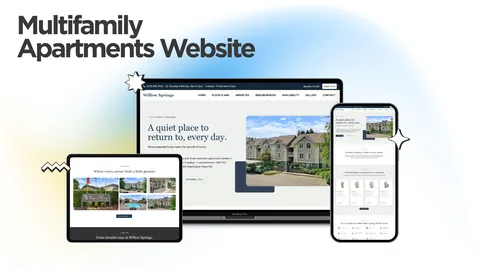 The Willow Springs Apartments website, designed and built by Kihan Marketing