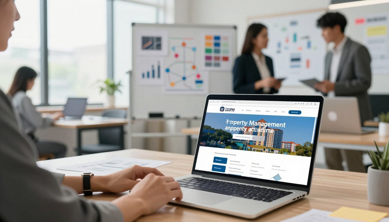 visual design elements for property management websites