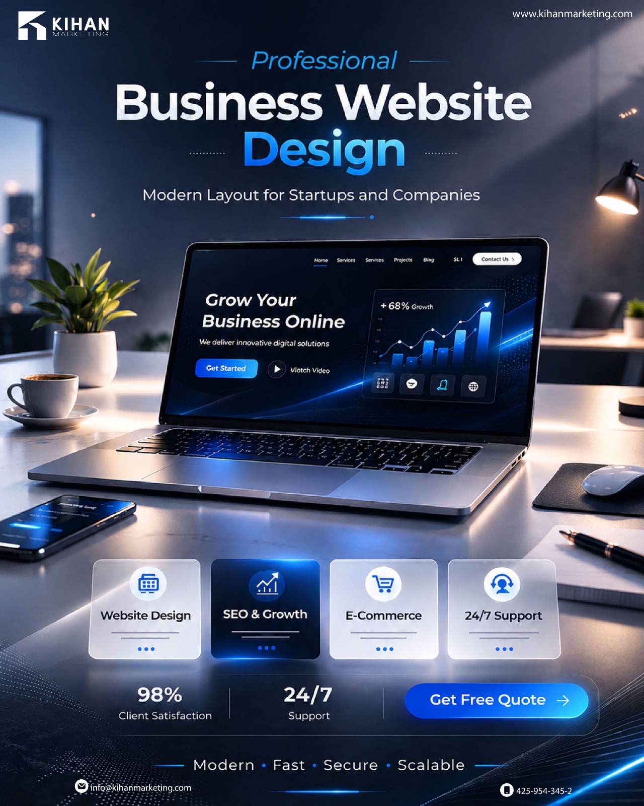 Social media graphic designed by Kihan Marketing