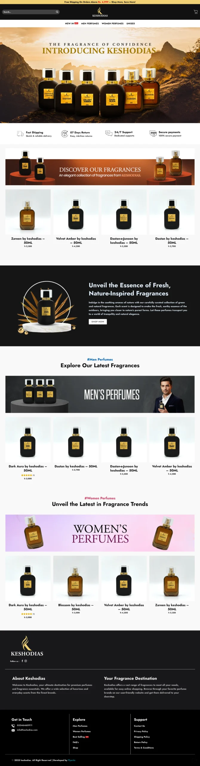 Keshodias, e-commerce store by Kihan Marketing