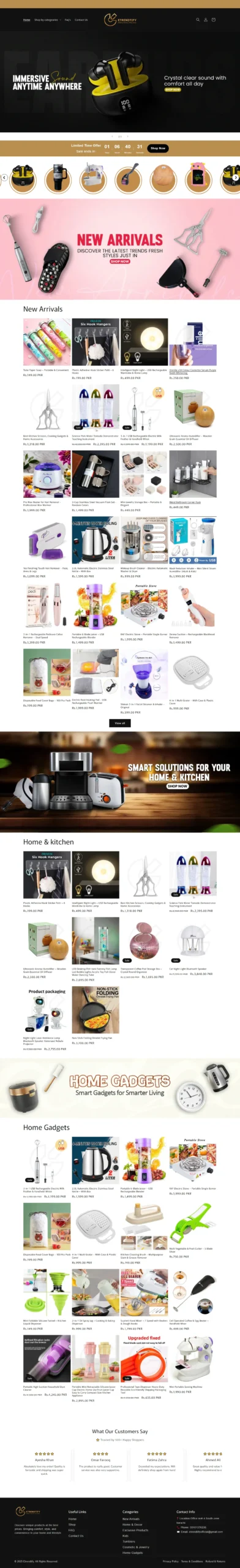 Etrendtify, e-commerce store by Kihan Marketing