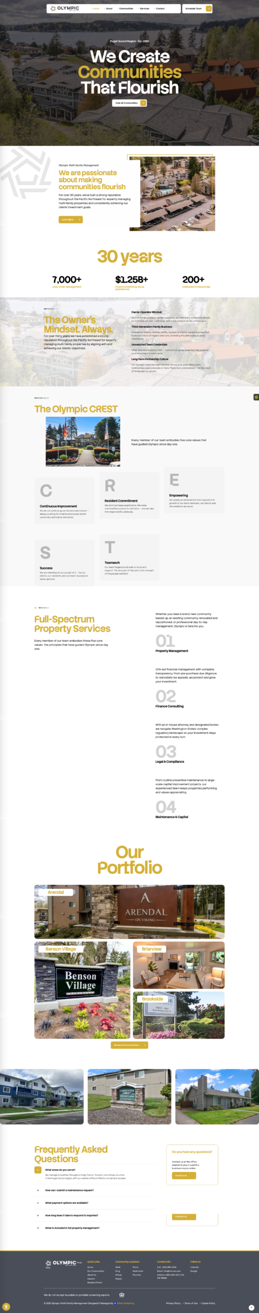 Olympicmanagement, website by Kihan Marketing