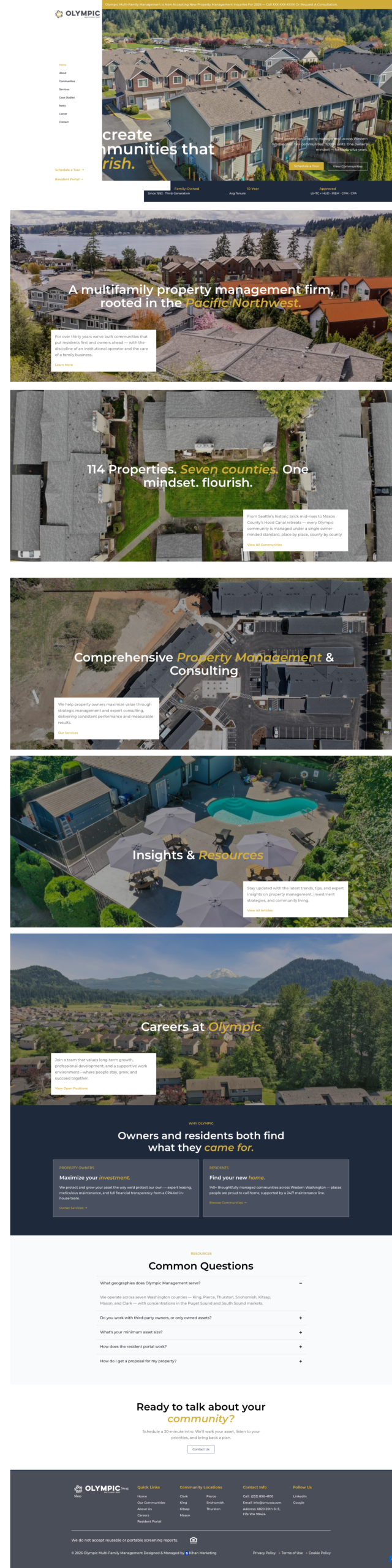 Olympicnew, website by Kihan Marketing