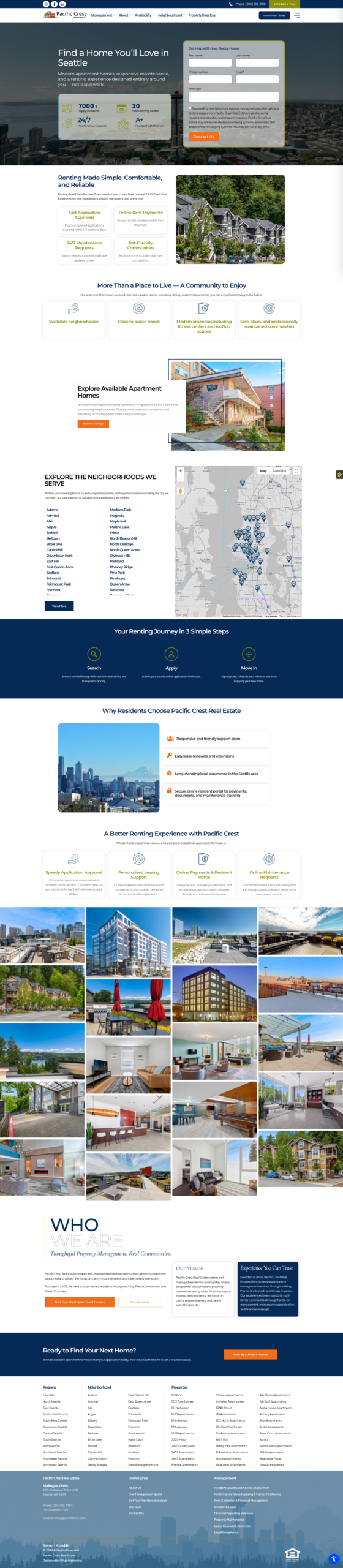 Pcre, website by Kihan Marketing