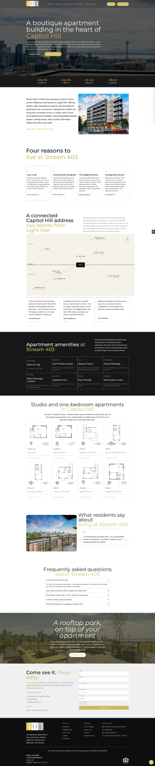Stream 403, website by Kihan Marketing