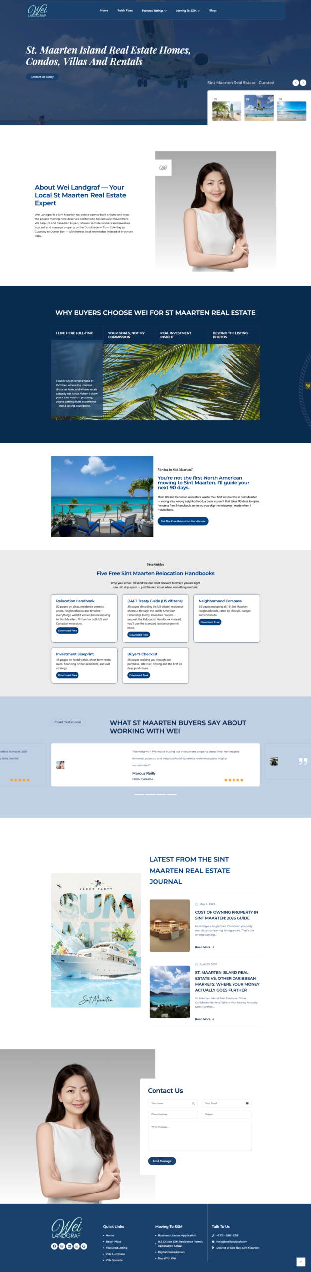 Wei Landgraf Real Estate, website by Kihan Marketing