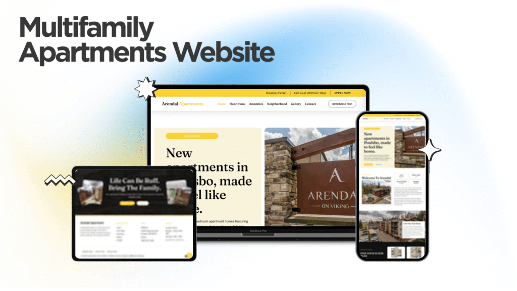 Arendal Apartments website built by Kihan Marketing