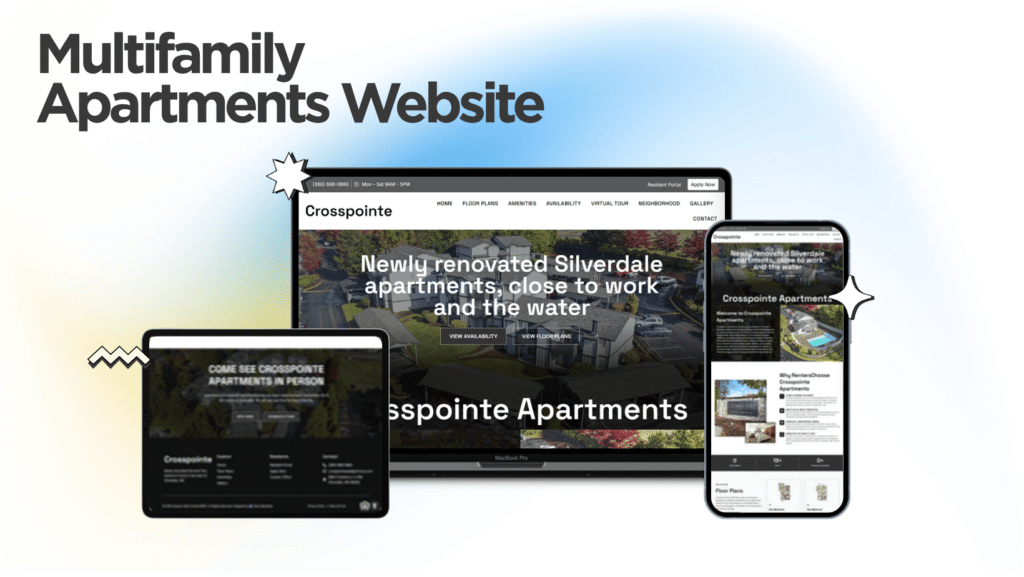 Crosspointe Apartments website built by Kihan Marketing