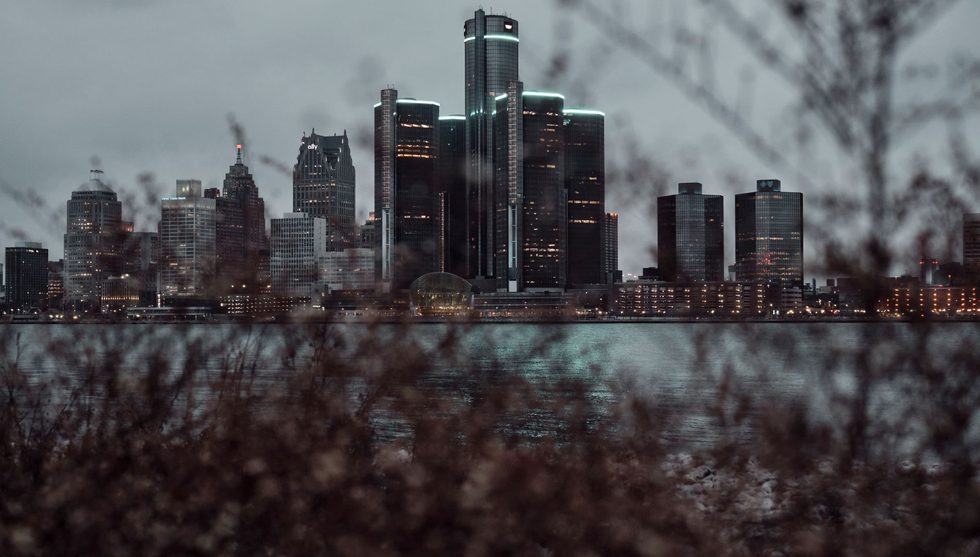 Detroit, MI cityscape, where Kihan Marketing provides digital marketing services.
