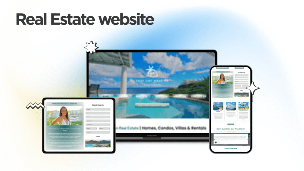 Easy St. Maarten website built by Kihan Marketing