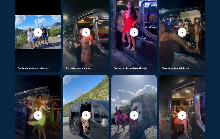 Group of three people posing outdoors beside a scenic hillside bay under a blue sky (video thumbnail)
