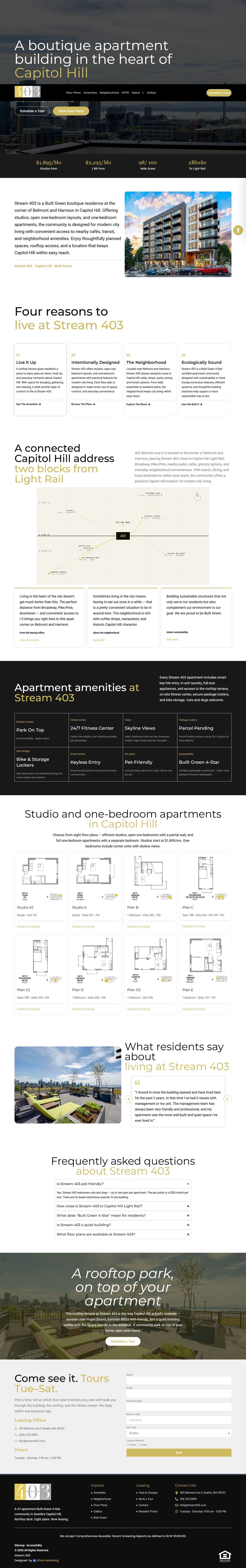 Stream 403 homepage, full length