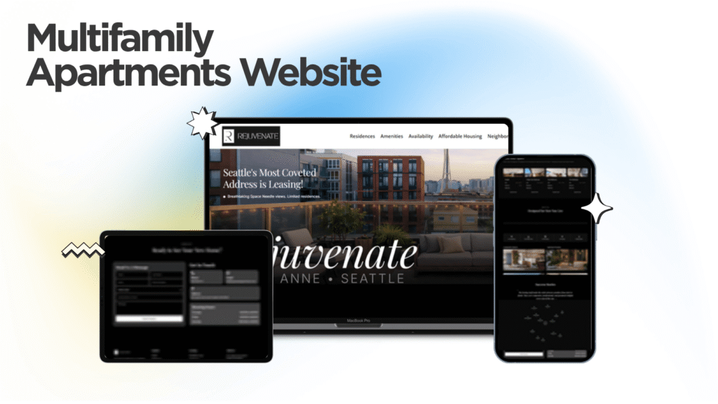 Rejuvenate Apartments website built by Kihan Marketing