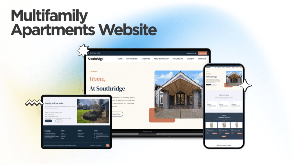 Southridge Apartments website built by Kihan Marketing