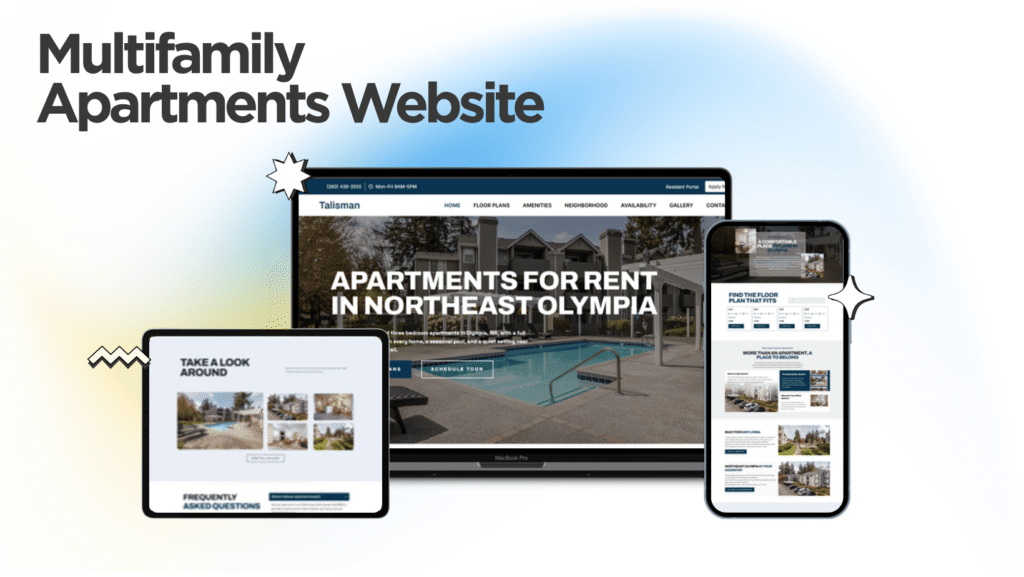Talisman Apartments website built by Kihan Marketing