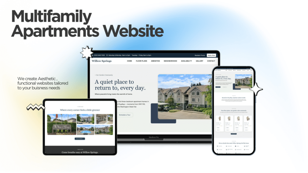Willow Springs Apartments website built by Kihan Marketing