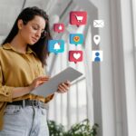 social-media-marketing-concept-marketing-with-applications-1-2048x1366 - Kihan Marketing Social media marketing icons surrounding a smartphone